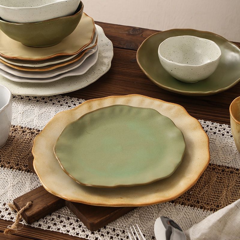Irregular Reactive Glaze Tableware Set