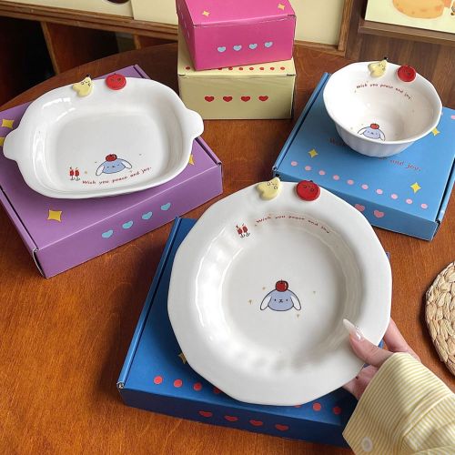 Fruit Paradise Cute Plate & Bowl Set