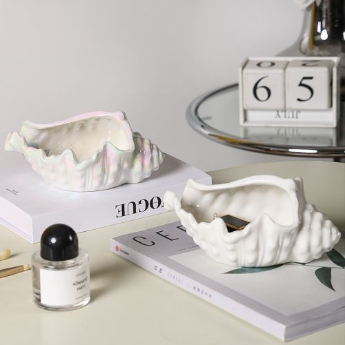 Conch-Shaped Creative Jewelry Box Organizer Tray Ashtray