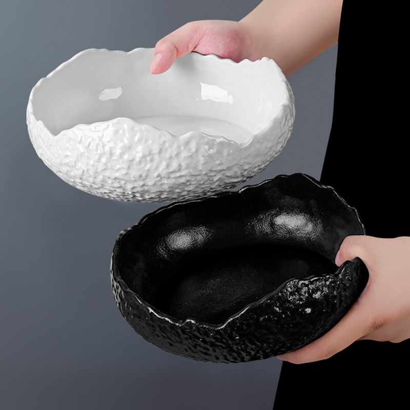 Premium Creative Irregular Eggshell Dessert Salad Bowl