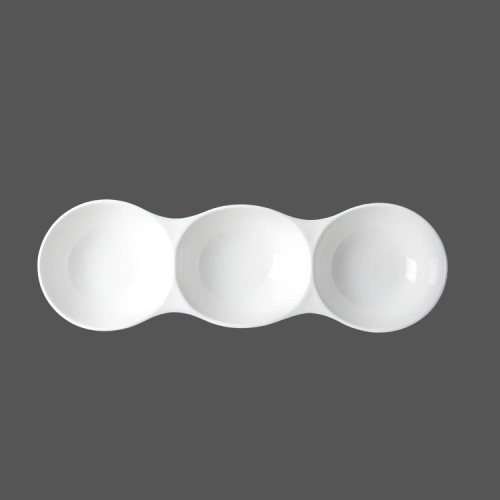 Pure White Ceramic Sauce Dish - X011337