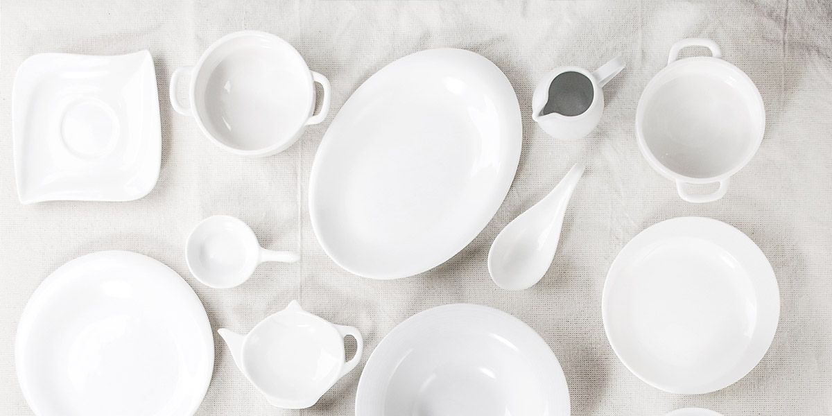 Pure White Ceramic Tableware