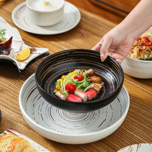 Japanese Style Creative Spiral Pattern Dinnerware Set - 2