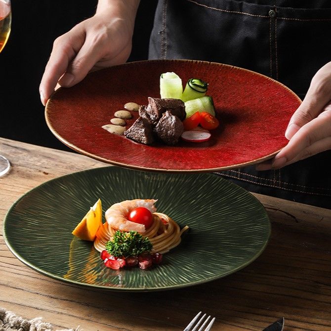 Lovely Drinkware Gifts - Premium Western Style Steak Dinner Plate