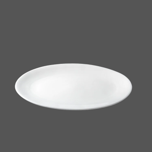Pure White Ceramic Plate - X011006