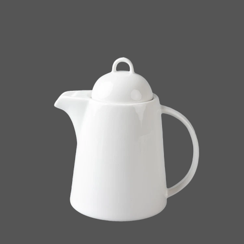 Pure White Ceramic Tea Pot - X021382