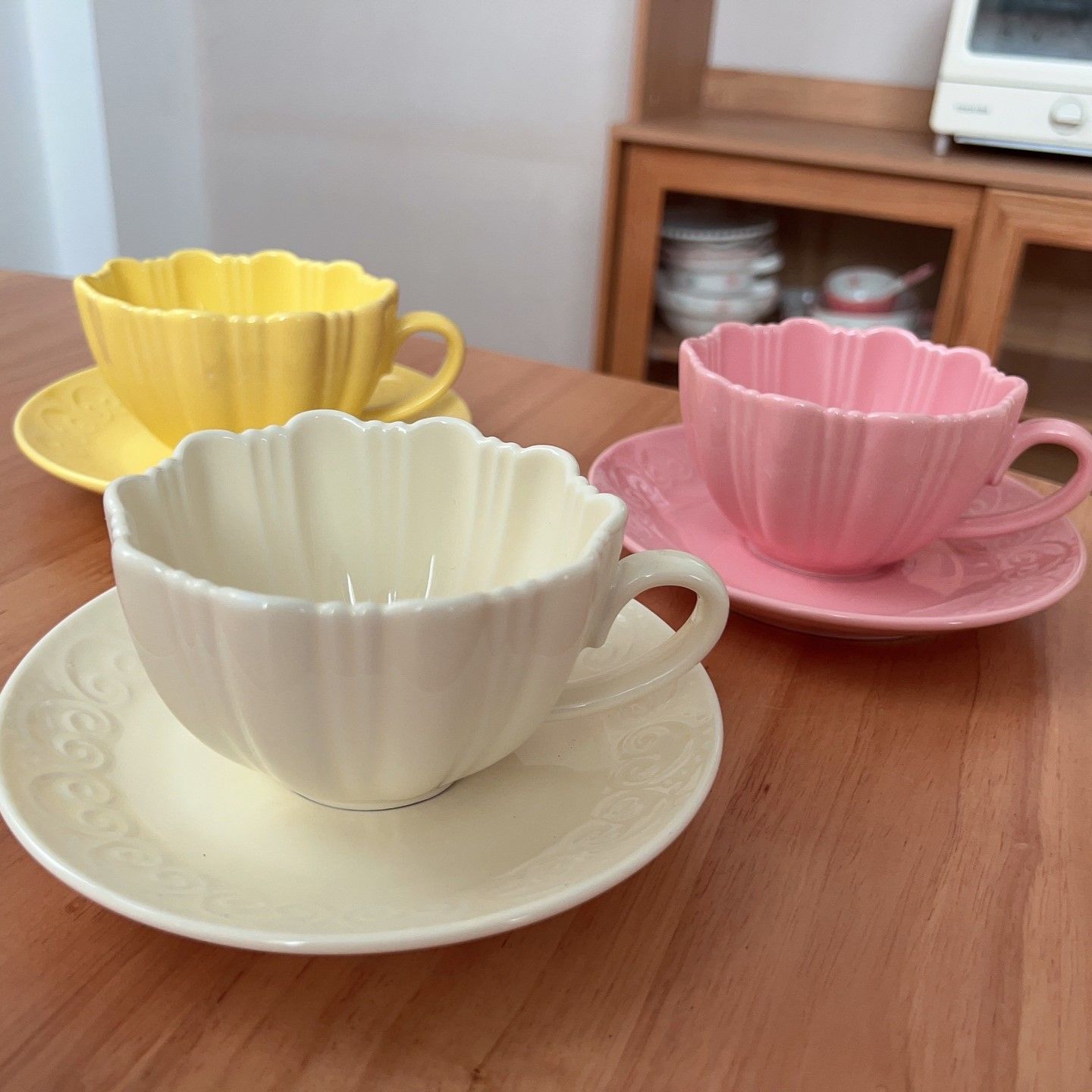 Petal Design​ Coffee Cup & Saucer Set