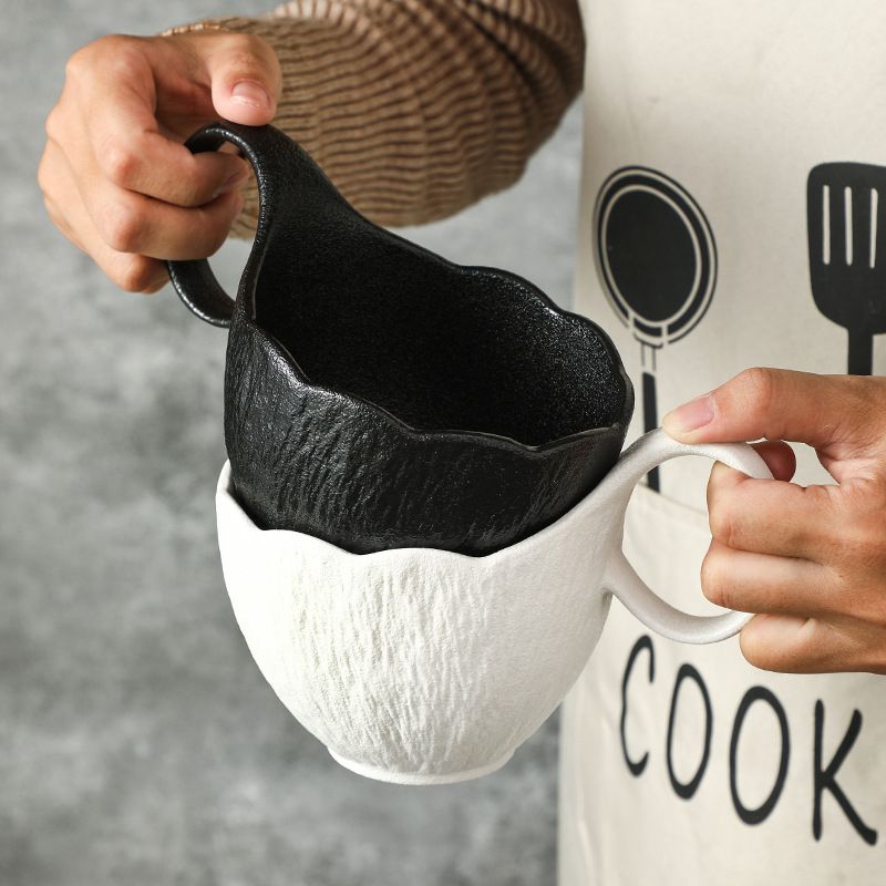 Premium Stone-Textured Matte Cereal Coffee Mug