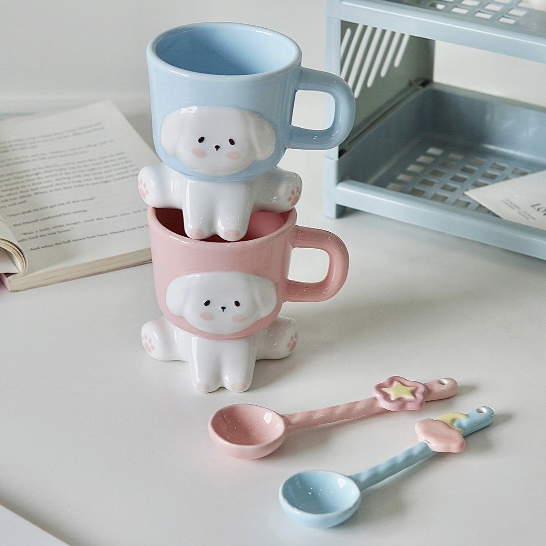 Cute Puppy Coffee Cup Couples Gift