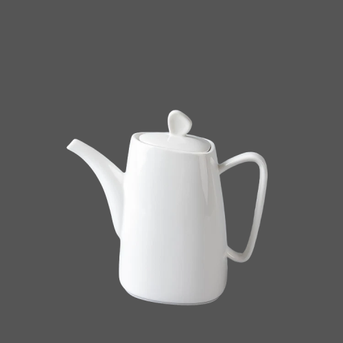 Pure White Ceramic Tea Pot - X022890
